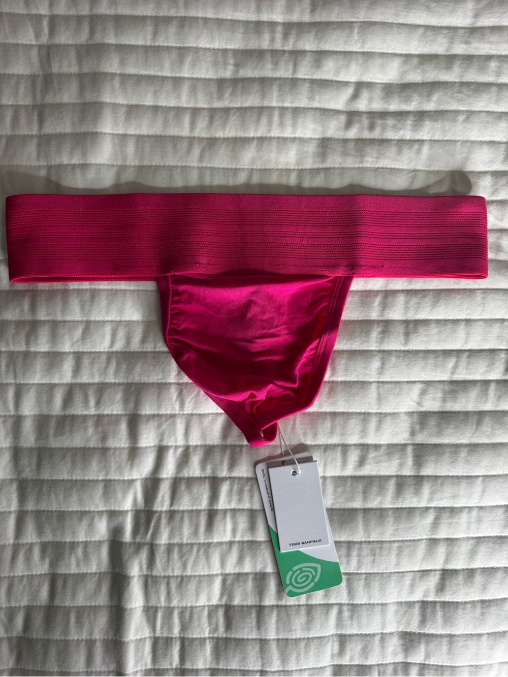 TODD SANFIELD Men's Bright Pink Brief Thong